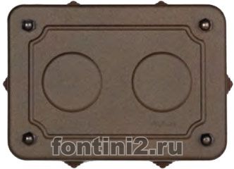 Распаячная коробка 175×125×50 мм (состаренный металл) Распаячная коробка 175×125×50 мм (состаренный металл)