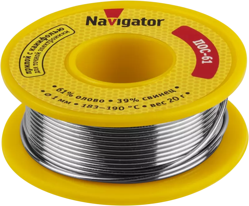Припой Navigator 93 723 NEM-Pos04-61K-1.5-F20 Припой Navigator 93 723 NEM-Pos04-61K-1.5-F20