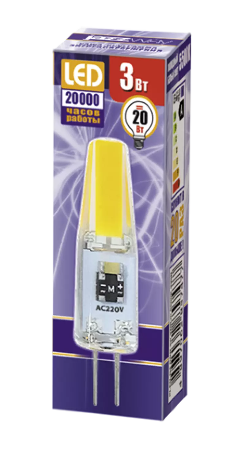 Jazzway  PLED-G4 COB 3W 240Lm 5500K 230