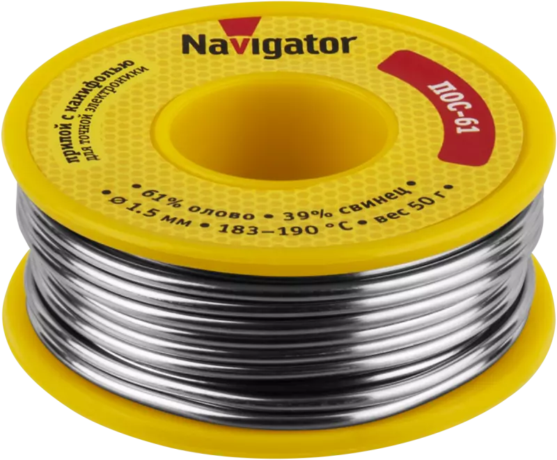 Припой Navigator 93 724 NEM-Pos05-61K-1.5-K50 Припой Navigator 93 724 NEM-Pos05-61K-1.5-K50