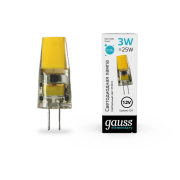  Gauss Elementary G4 12V 3W 250lm 4100K  LED 1/20/200