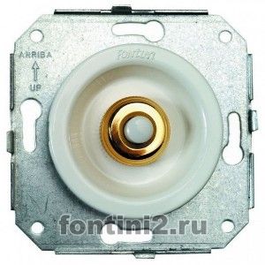 Кнопка 10A 250V (белый/хром) Кнопка 10A 250V (белый/хром)